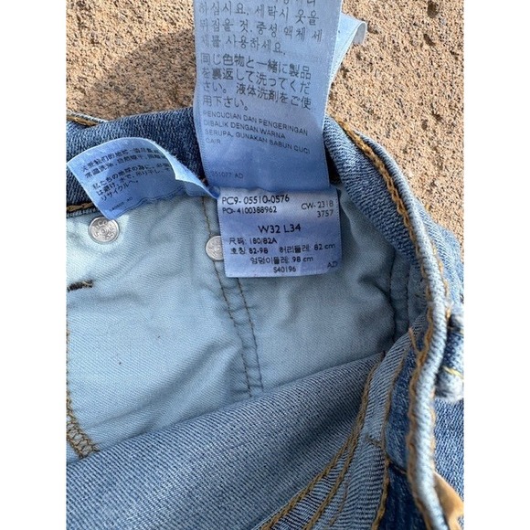 Levi's 510 Jeans Womens Light‎ Wash Denim Blue Size 32W 34L - Picture 3 of 5